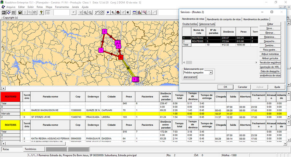 Route Planner (Roteirização Incremental)